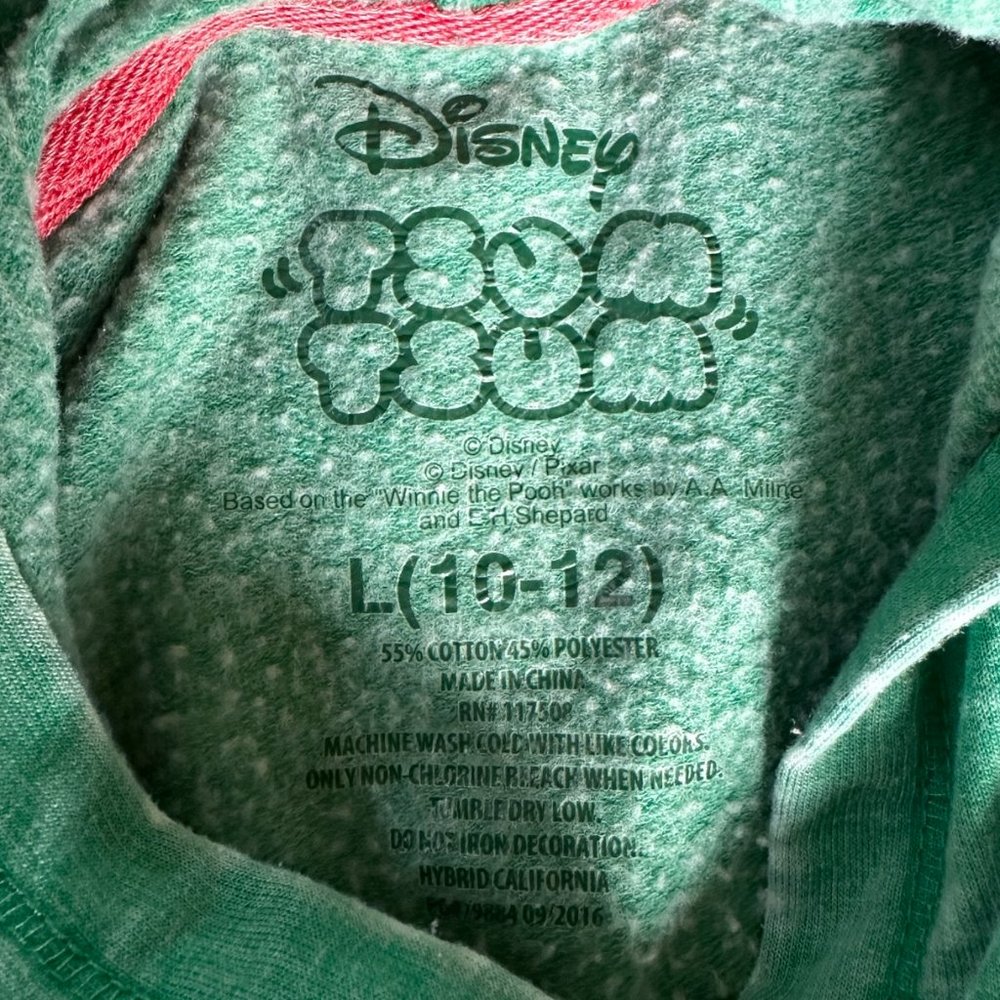 🧡 3/$15 - Disney Tsum Tsum Green Christmas Hoodie Kid Large - Picture 7 of 10